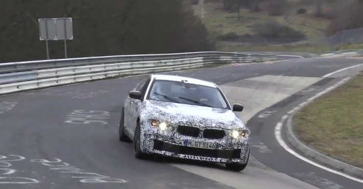 Прототип BMW 5-й серии попал на видео